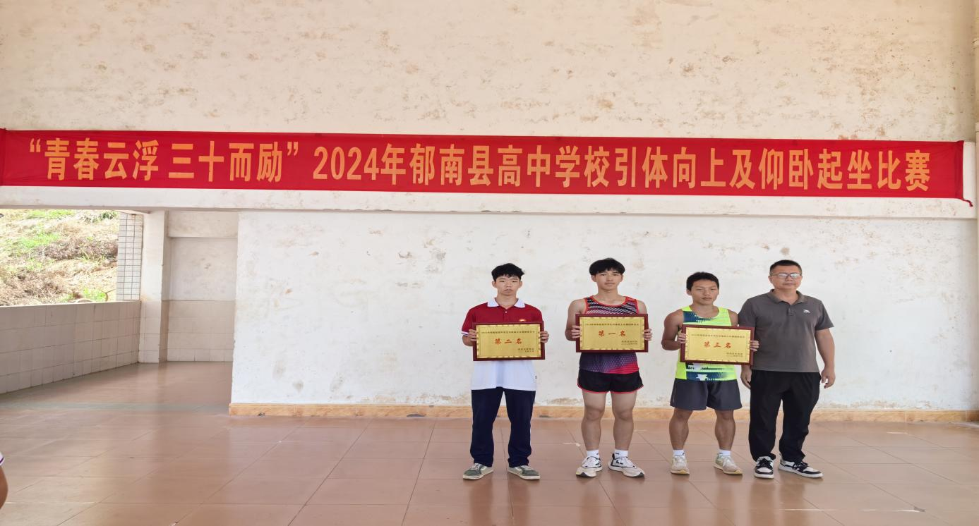 縣教育局成功舉辦“青春云浮 三十而勵”2024年高中學(xué)校引體向上及仰臥起坐比賽3.png